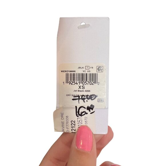 Guess Off Shoulder Black Bodycon Dress XS - Picture 8 of 8